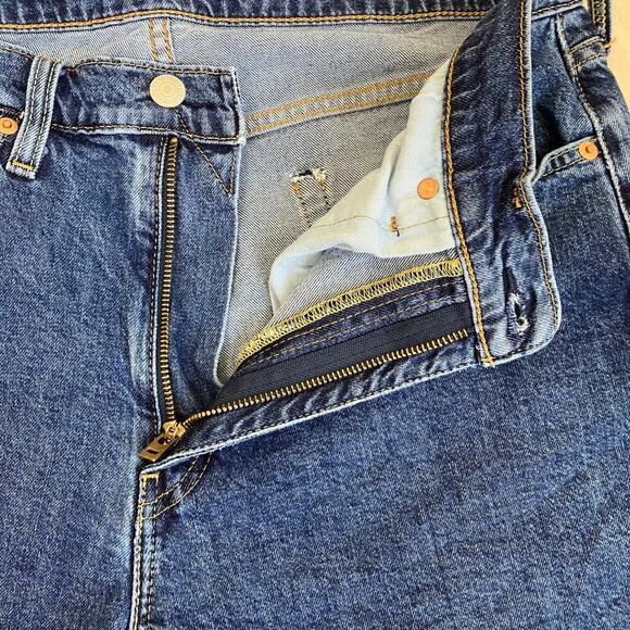 Levi’s Premium 514 Mens 34x32 Mid Wash Straight Leg Jeans Casual Classic - Picture 10 of 16